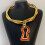 Collier ras de cou à chaîne multicouche Unique, finition en-Noir 6