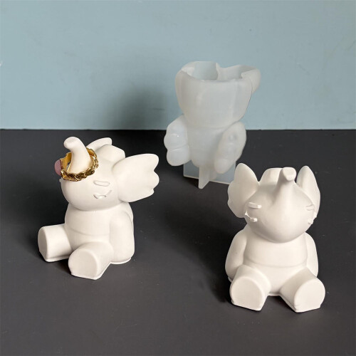 Silicone Handmade Candle Molds Crafting Supplies Elephant Shape 1