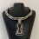 Elegant Hollow Key Clavicle Chain With Geometric Patterns-Black 7