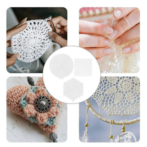 24pcs White Plastic Mesh Canvas Sheets: Versatile Plastic Canvas for Creative Embroidery Craft Proje 2