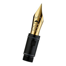 Metal Tipped Elastic Fountain- nib set gold plated elastic