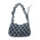 Fashionable Plaids Underarm Bag with Various-blue square 1