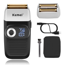 Foliescheerapparaat voor mannen, elektrisch scheerapparaat met trimmer voor kale plekken, draadloos