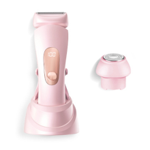 Bikini trimmer voor vrouwen – Pijnloos elektrisch scheerapparaat voor een zijdezachte huid, 2-in-1 h