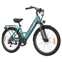 ZAZAWORK 250W Electric Bike 36V 17.5AH City E-Bike 26" Commuter Bicycle Green