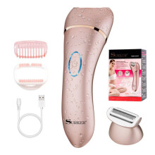 SURKER Epilator voor vrouwen, scheerapparaat en trimmer, draadloze ontharing, nat en droog