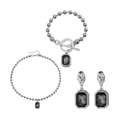 Collier/Bracelet/boucles d'oreilles à thème sombre avec-Bracelet 1