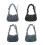 Fashionable Plaids Underarm Bag with Various-blue square 2