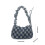 Fashionable Plaids Underarm Bag with Various-blue square 4