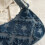Fashionable Plaids Underarm Bag with Various-blue square 6