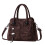 Stitched Work Bag With Decorative-Coffee (20cm 1