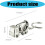 Compacte 9,7 cm technische voertuigsleutelhanger Hoogwaardig 3