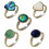 Mooie verstelbare vingerring echte schelpen ringen accessoire-C 2