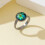 Mooie verstelbare vingerring echte schelpen ringen accessoire-C 5