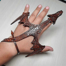 Dragon Bracelet Braided Bracelet Adjustable Hand Dragon Bracelet Men'S Vintage Dragon Wrap Bracelet Black