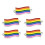 Double Connection Alloy Pendant For Creative-flag 5 pieces 1