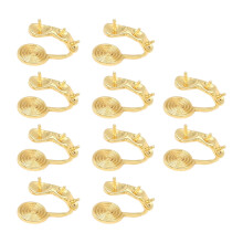 10 Pieces Without Pierced Earrings U Clip Styles-18k real gold