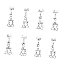Bulk Set of 8 Professional Grade Metal-steel color 2 shares