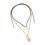 Multilayer Sun Pendant Necklace With Adjustable Length For 1