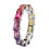 Fashionable Multicolor Zircon Ring Dainty Copper-9 Silver 1