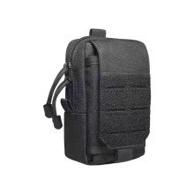 Unisex Waist Bag Zipper Phone Bag Storage Pouches For-Black