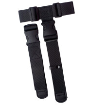 Practical Trolley Case Attachment Band Connects Several-Black