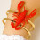 Adjustable Red Lobster Bracelet And Rings Crafted From Long-A 5