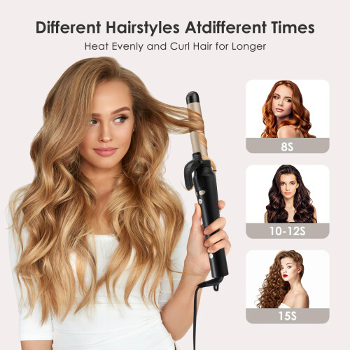 Automatic 360° Rotating Hair Curler with LCD Display 2
