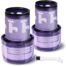 Ανταλλακτικά φίλτρα για Dyson V12 SV34 SV35, συσκευασία 2 φίλτρων & 1 βούρτσα καθαρ