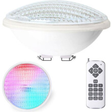 12W LED-zwembadlamp, PAR56, waterdicht, IP68, RGBW, zwembadlamp, onderdompelbare lamp, 12V DC/AC, full-color LED-spot met afstandsbedie