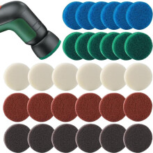 Bosch tisztítókefe-feltétkészlet (40 darabos) UniversalBrush és Home/Garden 6033 tisztítókeféhez – 5 típusú párna: konyhai, habsz