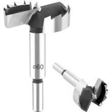 Ammattimainen 60 mm:n puuporanterä, puuporanterät Ø 60 mm, pituus 90 mm, pyöreällä varrella varustetut poranterät puulle