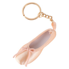 Artistic Miniature Ballet Shoe Pendant Keyring Elegant Design