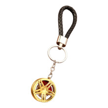 Unique Zinc Alloy Car Wheel Key Ring Gift For Auto Fan and-A