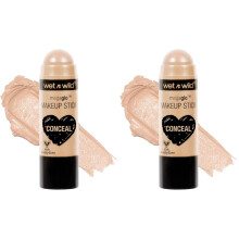 wet n wild MegaGlo Makeup Stick, Buildable Color, Versatile Use, Cruelty-Free & Vegan - Nude For Thought (Pack of 2)