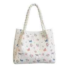 Sac messager à la mode au quotidien, avec intérieur-Blanc