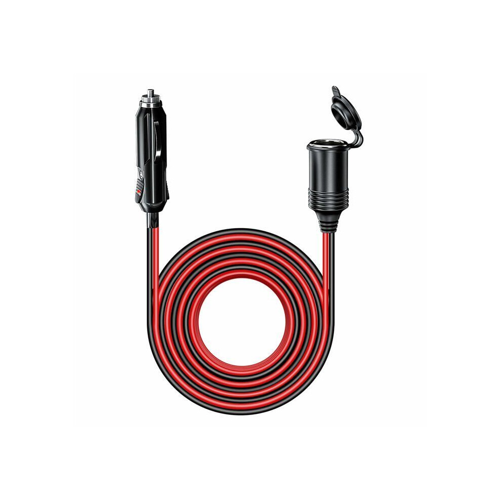4.0M Waterproof Car Cigarette Lighter Plug Extension Cable With 15A Fuse, 12V/24V Cigarette Lighter Adapter 17Awg Extension Cable 8582569189911