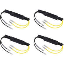 4 stuks LED-knipperlichten voor motorfietsen 12V LED-richtingaanwijzers met weerstandadapter (27W)