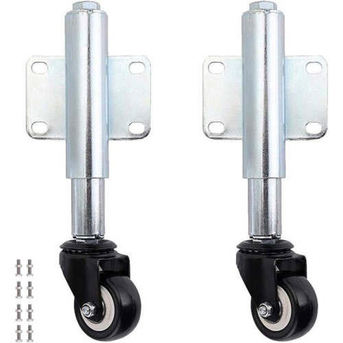 x 6cm Rolling Gate Wheels, Extendable Suspension Gate Wheels, Gate Support Wheels, 50kg Load Capacity