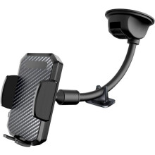 Soporte para teléfono móvil con ventosa para coche, soporte para smartphone para parabrisas y salpicadero con brazo flexible largo para Sams