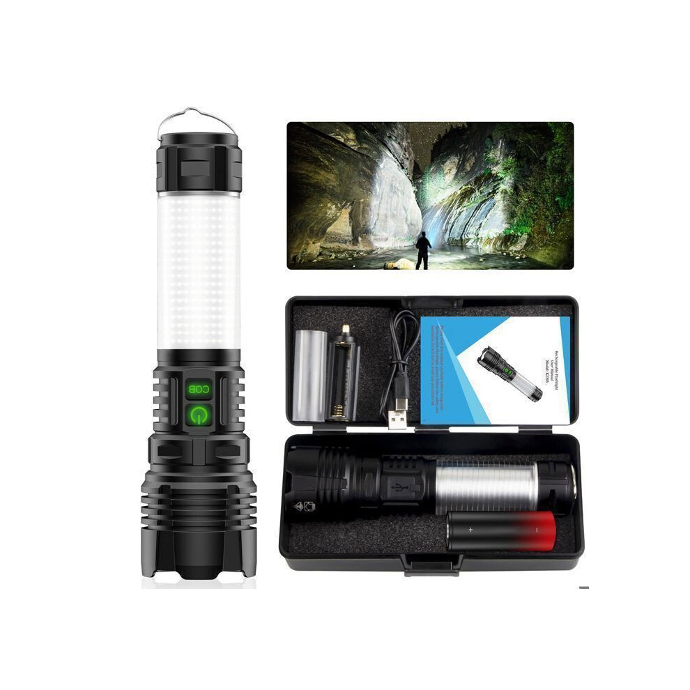 Rechargeable Flashlight - Aimiuvei - 2000M - 5 Modes - Zoomable - Powerful Torch 308128286147