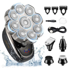 AIMIUVEI Electric Shaver - 9D Rotary - 5 in 1 - Waterproof - 90 min Battery Life