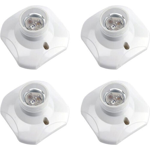 E27 schroeffitting voor plafondlamp, AC 220-240V, LED-lampfitting, E27-fitting, set van 4