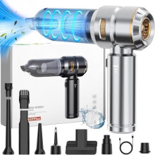 4-in-1 Powerful Cordless Car Vacuum Cleaner - 16KPA Mini Cordless Handheld Vacuum Cleaner - 3 Adjustable Levels - Tabletop Vacuum