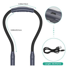 Wiederaufladbare Leselampe, freihändiges Nackenlicht mit 3 einstellbaren Helligkeitsstufen – USB-Kabel im Lieferumfang enthalten
