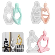 Set of 3 silicone molds for candle making, 3D silicone molds for DIY projects, epoxy resin casting molds