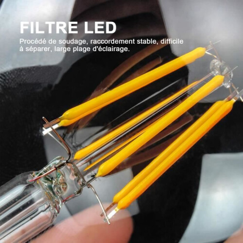 Συσκευασία με 4 λαμπτήρες LED Edison Vintage G95 E27, 6W, Θερμό Λευκό 2200K, Ρετρό Λαμπτήρας Νήμ 1