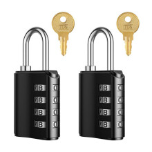 ORIA 2-Pack Combination Padlocks - Password Recovery - Black