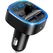 Bluetooth FM -autolähetin, handsfree-autosarja, tupakansytytinlaturi, Hi-Fi-stereo, ainutlaatuinen LED-muotoilu, kaksois-