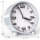 Alarm clock, quartz alarm clock, silent clock, with nightlight, battery powered - Black 1